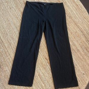 Eileen Fisher Black Straight Leg Pants